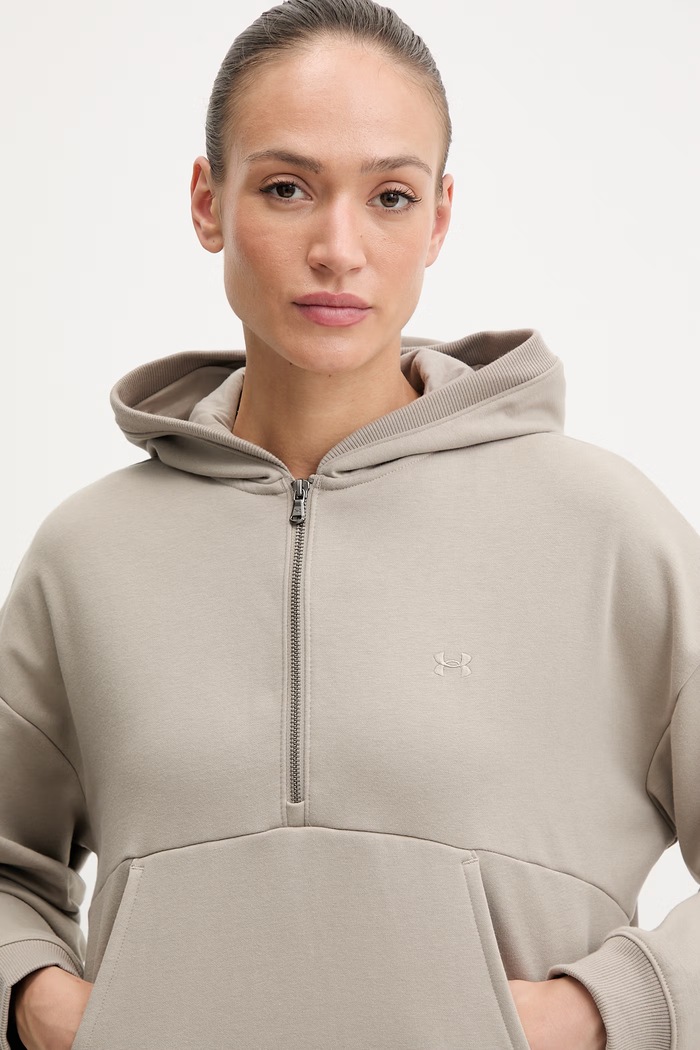 Under Armour mikina s kapucňou dámska Icon Fleece béžová 6012843
