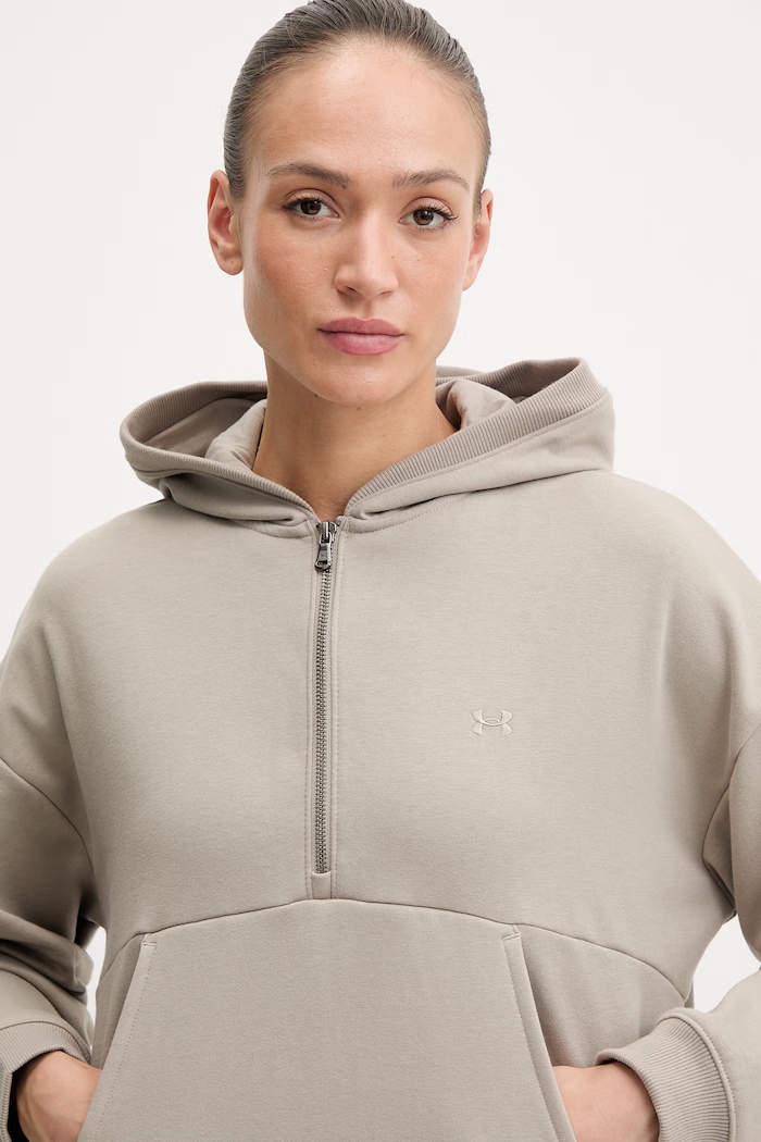 Under Armour mikina s kapucňou dámska Icon Fleece béžová 6012843