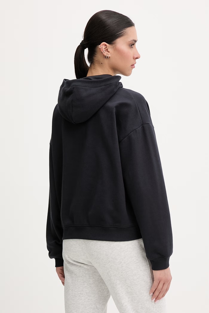 Дрехи Under Armour суичър с качулка дамски Icon Fleece 6012843 черен