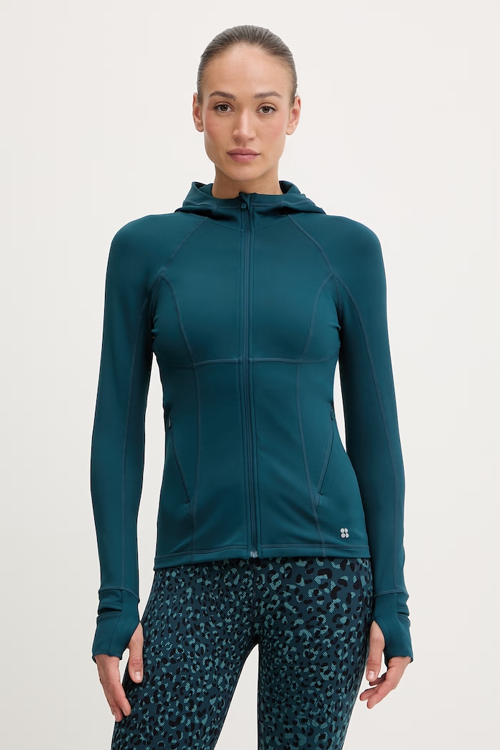 Sweaty Betty μπλούζα γυμναστικής Γυναικεία Pro Run τιρκουάζ SB9668