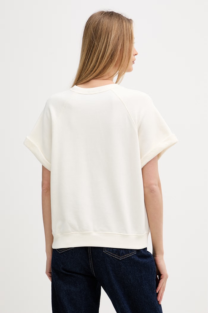 Îmbrăcăminte Polo Ralph Lauren tricou pentru femei, din bumbac ISLAND FLEECE-KNT-SWEATSHIRT 211B20069001 bej