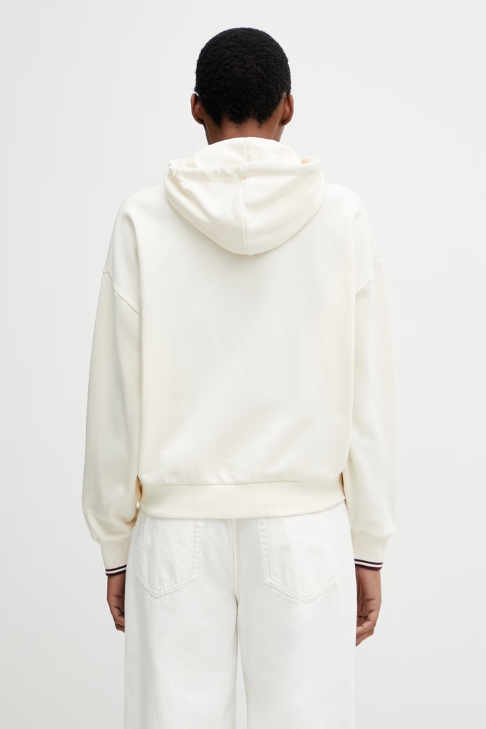 Clothing Fred Perry Women's cotton zip-up sweatshirt G2164 beige