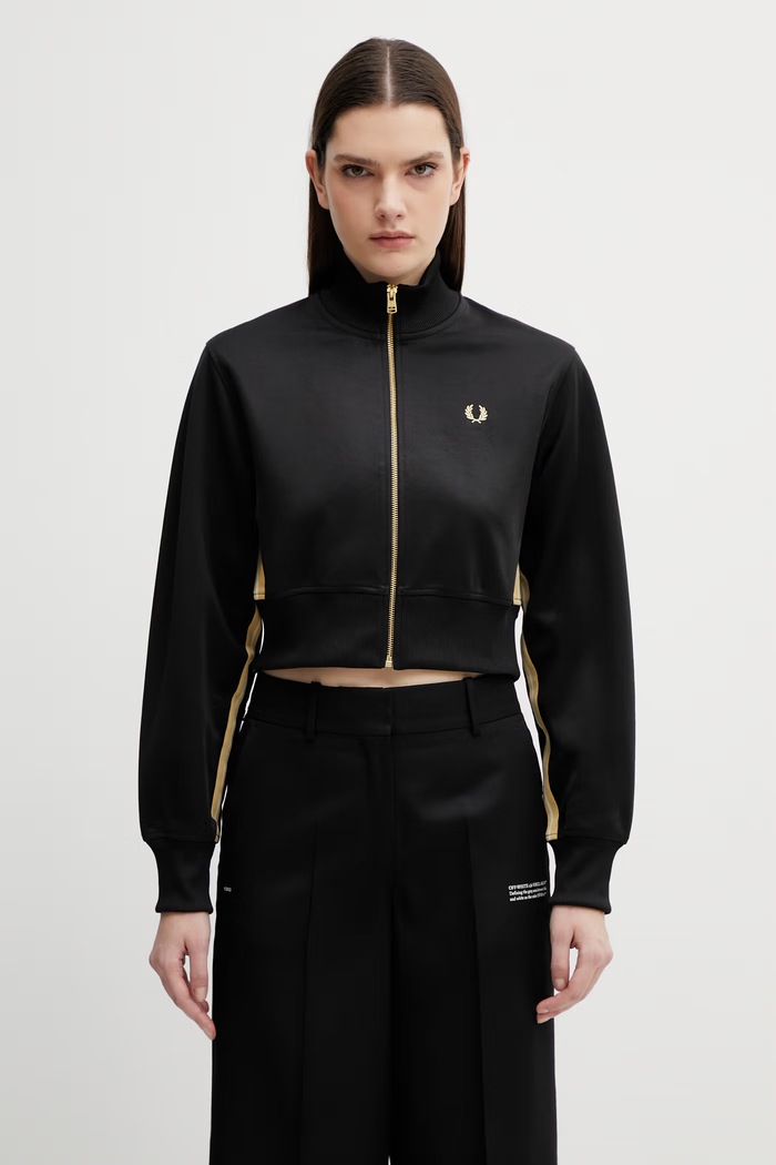 Fred Perry bluză imprimeu negru J2125.90A
