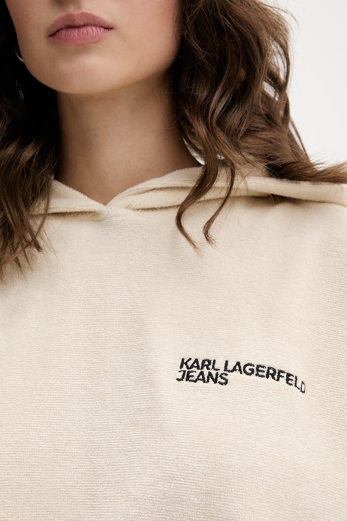 Karl Lagerfeld Jeans oversize dukserica za žene B2W20034 bež