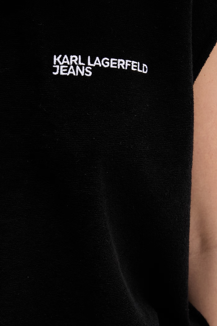 Karl Lagerfeld Jeans oversize ženska dukserica B2W20034 crna