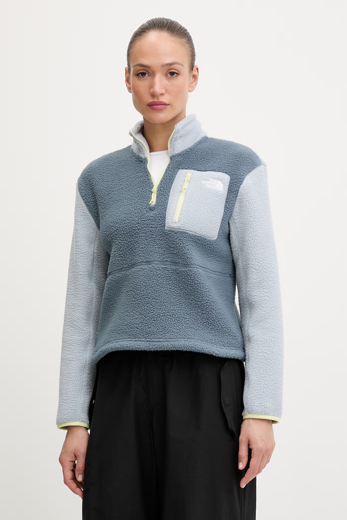 The North Face суичър дамски от полар Yumiori тъмносин NF0A8E89M1I1