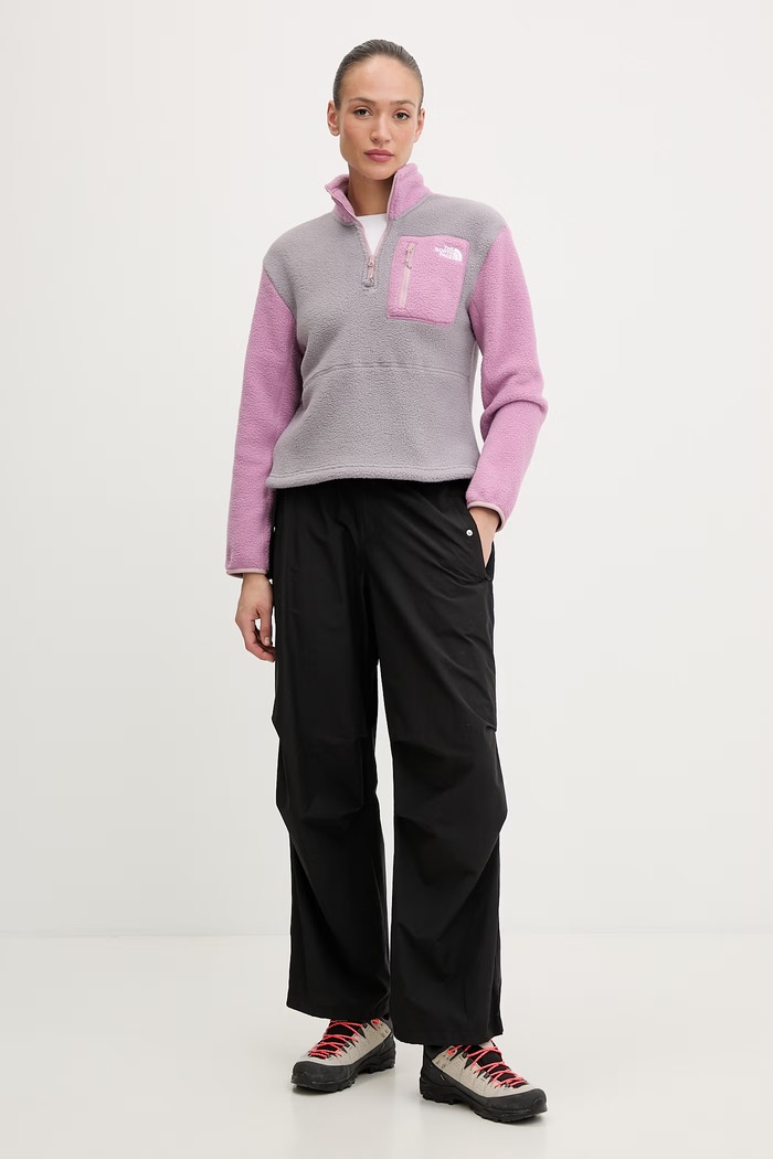 The North Face hanorac pentru femei, din polar Yumiori NF0A8E89M5O1 roz SS26