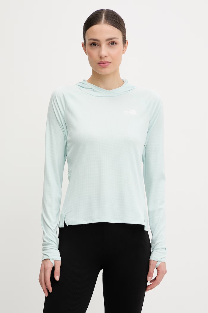 The North Face dámska tréningová mikina SUNRISER tyrkysová NF0A8BN9G701