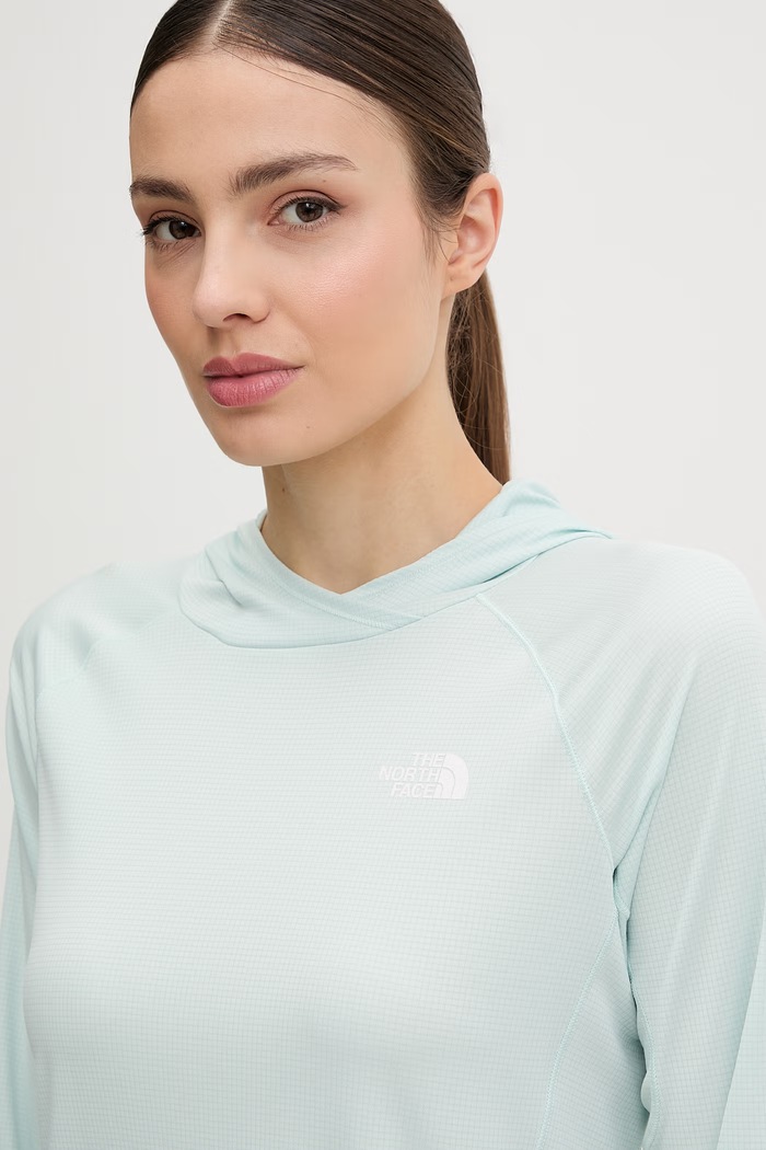 The North Face dámska tréningová mikina SUNRISER tyrkysová NF0A8BN9G701