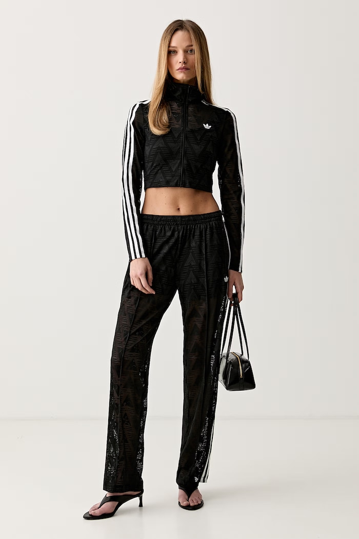 adidas Originals μπλούζα με κουμπιά Γυναικεία Firebird KD0349 μαύρο SS26