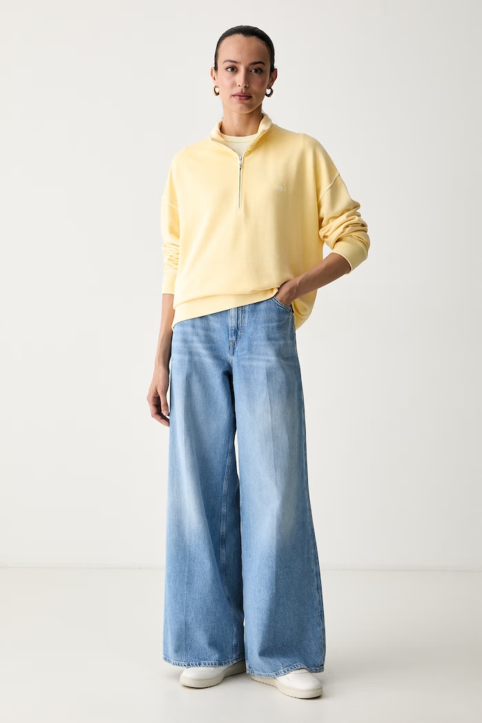Gant bluza damska z lyocellem 4201318 żółty SS26