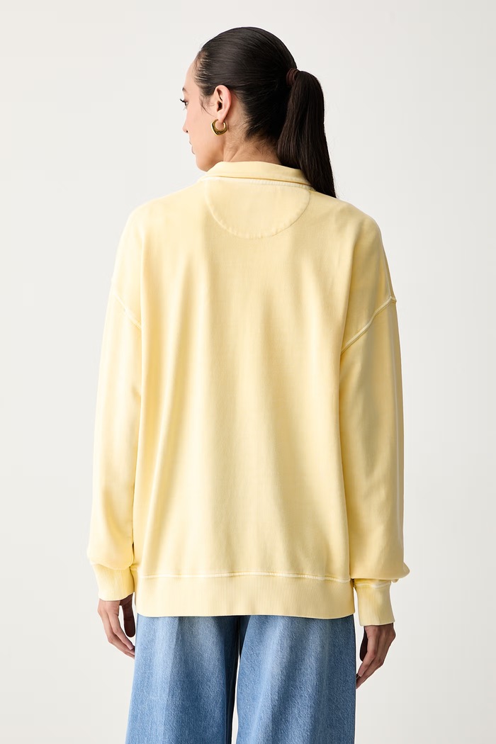 Odzież Gant bluza damska z lyocellem 4201318 żółty