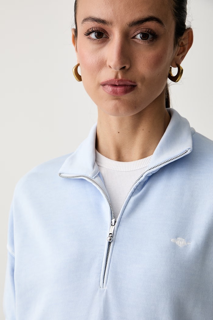 Gant bluza damska z lyocellem niebieski 4201318