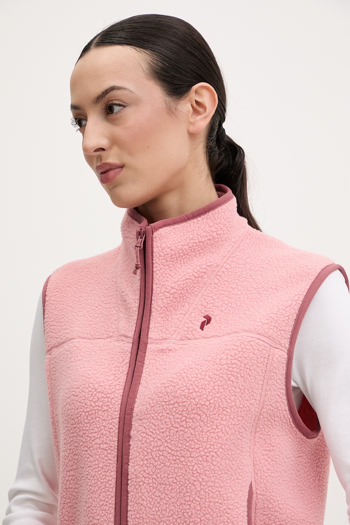 Peak Performance bluza bez rękawów damska polarowa NatureRush różowy G80807