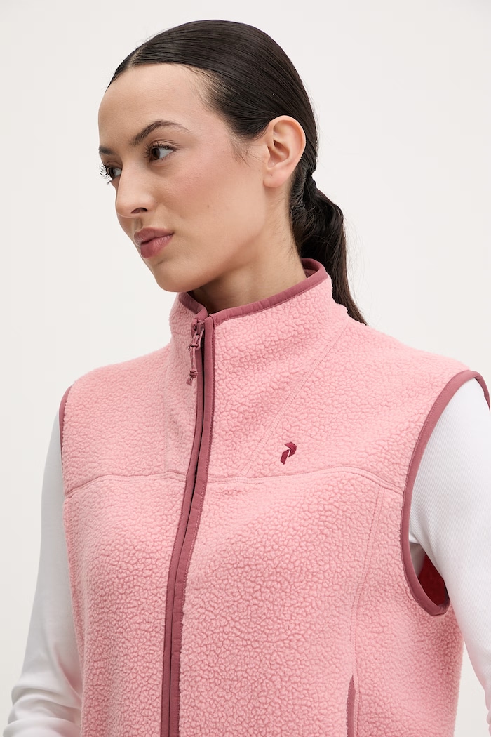 Peak Performance bluza bez rękawów damska polarowa NatureRush różowy G80807