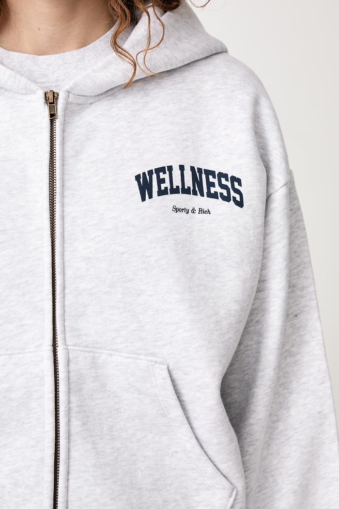 Sporty & Rich Wellness Ivy bluza rozpinana bawełniana damska ST09473001GY03