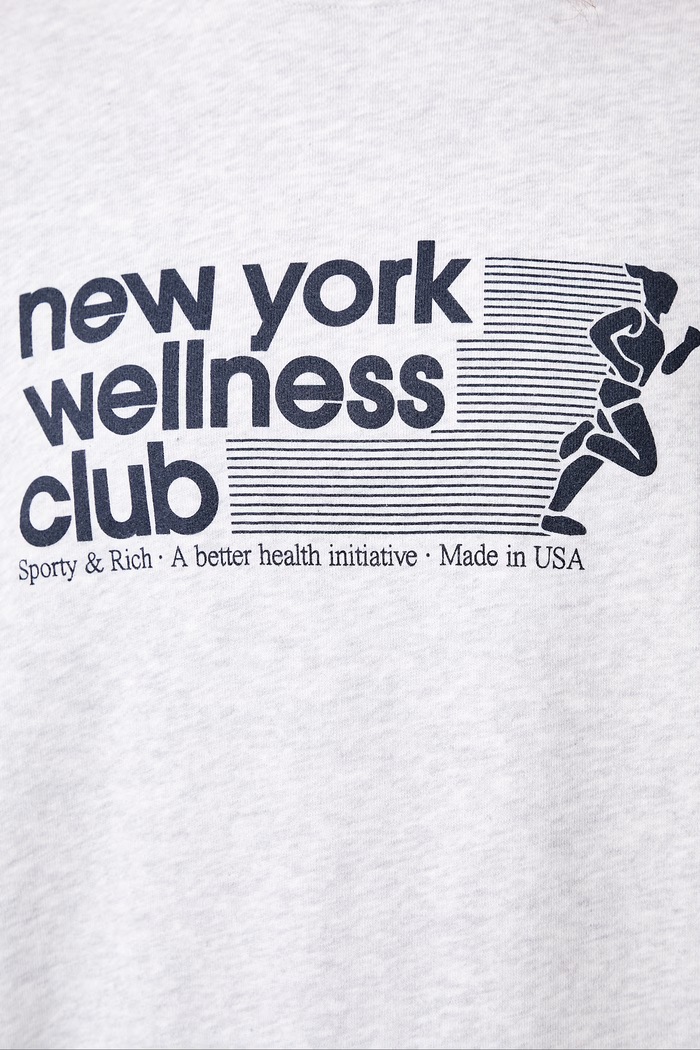 Sporty & Rich USA Wellness Club bluza bawełniana damska ST09873128GY03
