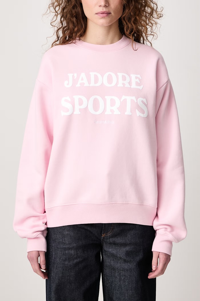 Jadore bluza bawełniana damska Sporty & Rich różowy ST09873702P144