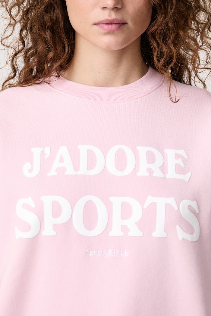 Sporty & Rich Jadore bluza bawełniana damska ST09873702P144