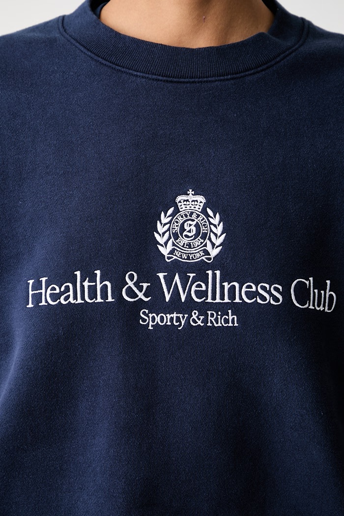 Sporty & Rich H&W Crest bluza bawełniana damska ST098712241BL132