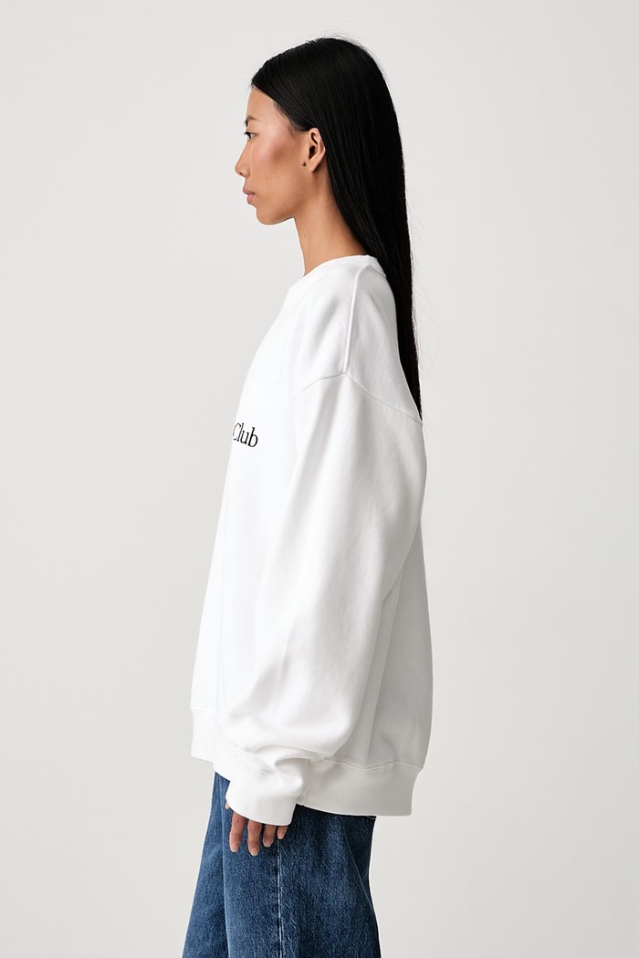 Sporty & Rich H&W Crest bluza bawełniana damska biały ST098712241WH01
