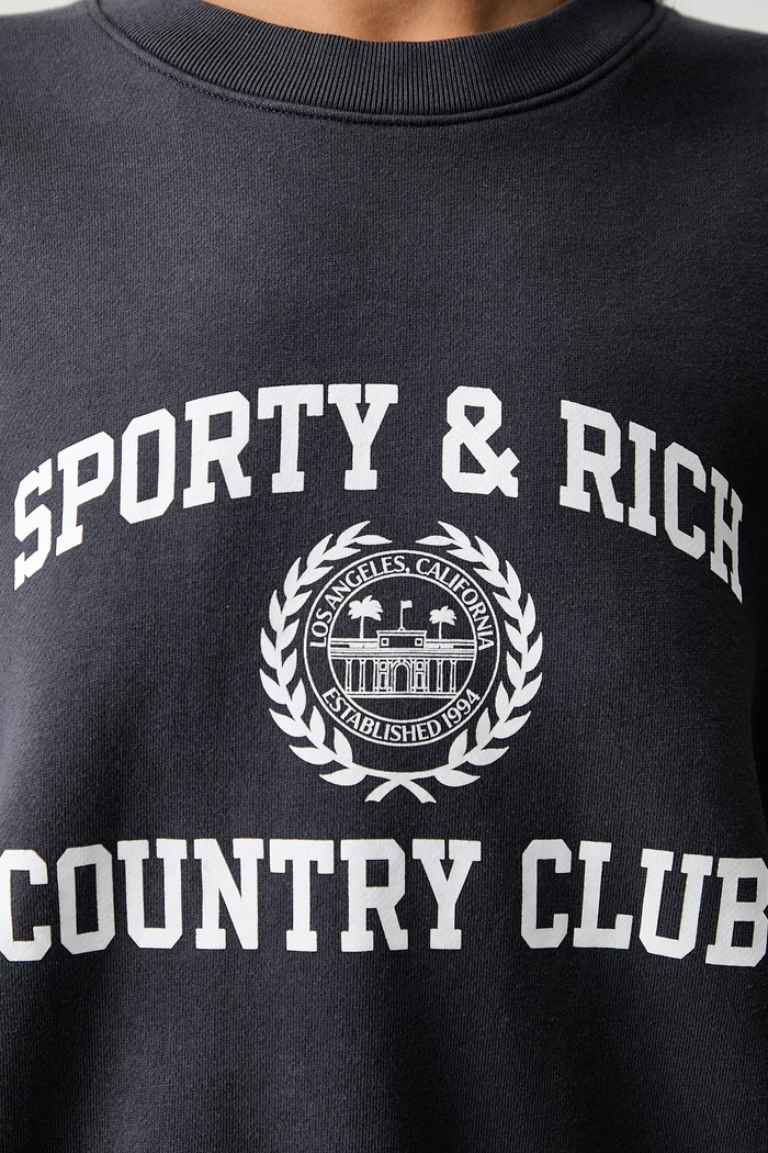 Sporty & Rich Varsity Crest bluza bawełniana damska ST098711218GY25
