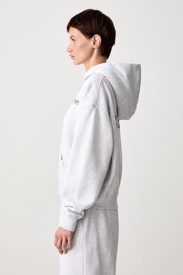 Modern bluza z kapturem bawełniana damska Sporty & Rich ST095710087GY03 szary