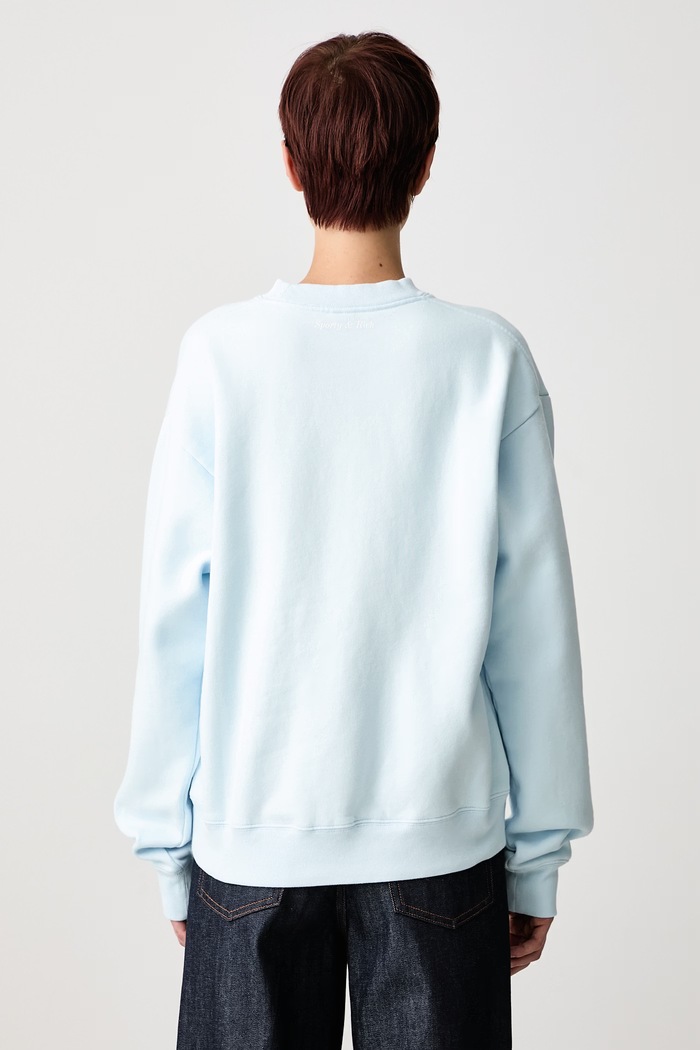 Odzież Sporty & Rich Be Nice bluza oversize bawełniana damska ST09874003BL146 niebieski