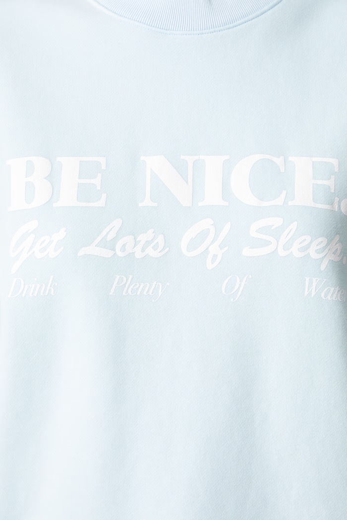 Sporty & Rich Be Nice bluza oversize bawełniana damska ST09874003BL146