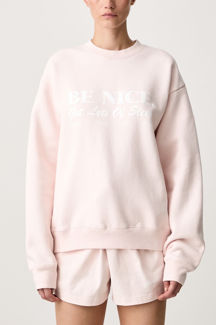 Be Nice bluza bawełniana damska Sporty & Rich różowy ST09874003P145