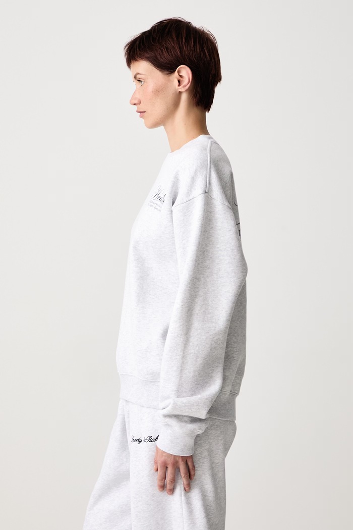 NY Health bluza oversize bawełniana damska Sporty & Rich ST09874094GY03 szary