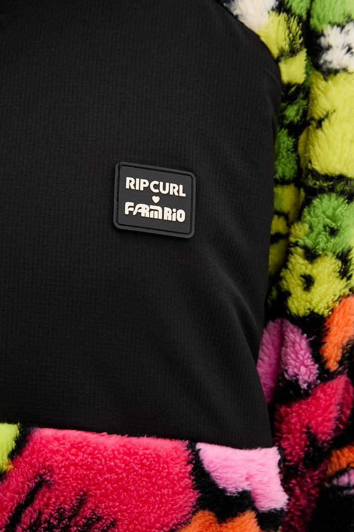 Rip Curl rozepínací mikina dámská fleecová FARM RIO 0C6WFL černá