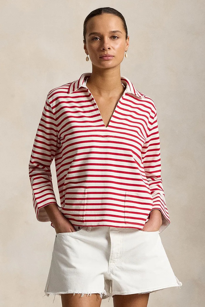 Polo Ralph Lauren hanorac pentru femei, din bumbac rosu 211A12733