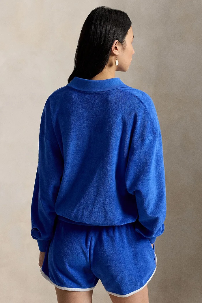 Polo Ralph Lauren mikina dámska bavlnená 211A12737 modrá SS26