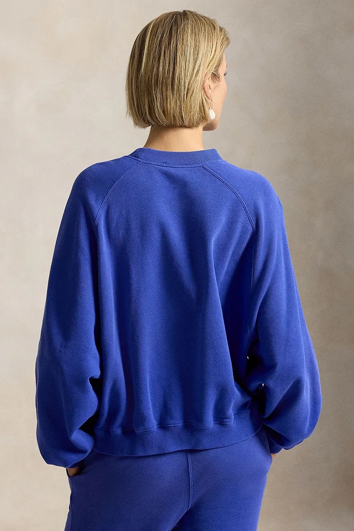 Polo Ralph Lauren Bluza damska z bawełną 211A12739 niebieski SS26