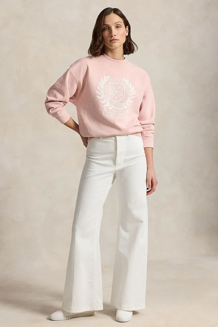 Odzież Polo Ralph Lauren bluza damska bawełniana 211B16037 różowy