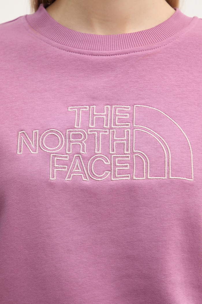 The North Face mikina dámska s bavlnou Drew Peak Light NF0A8C1EMOJ1 fialová