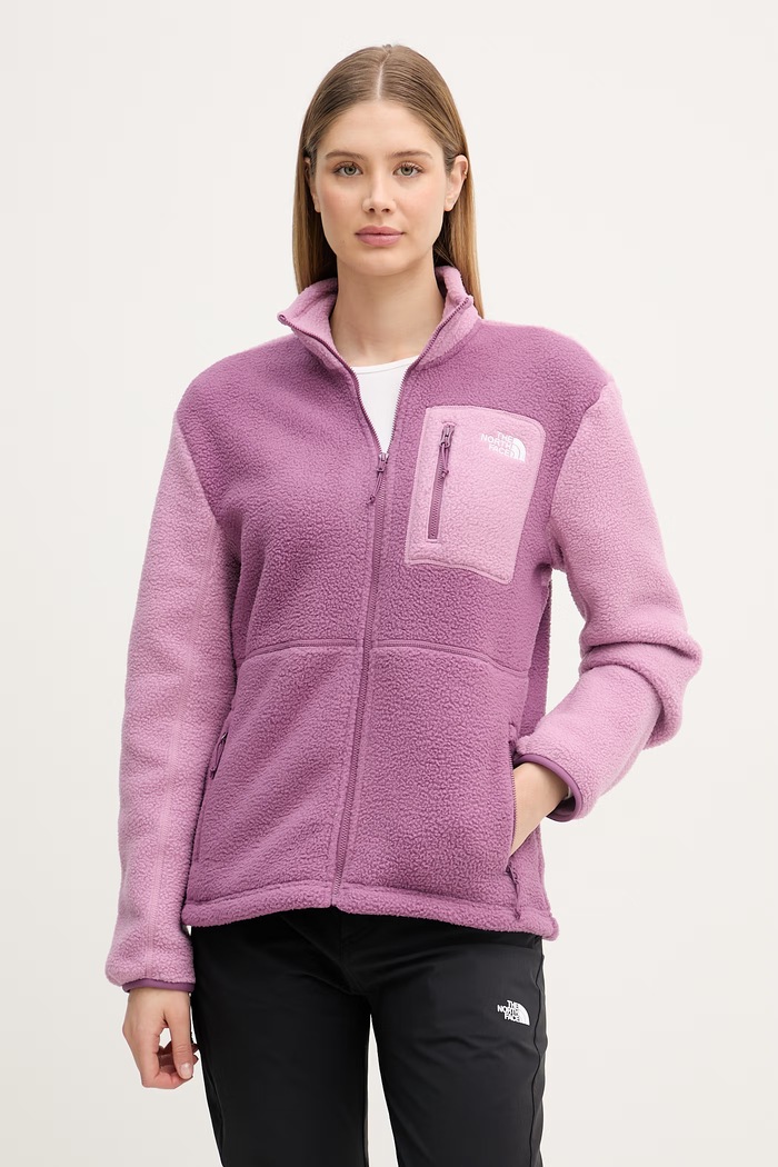 The North Face športová mikina dámska flísová Yumiori fialová NF0A8E88PJE1