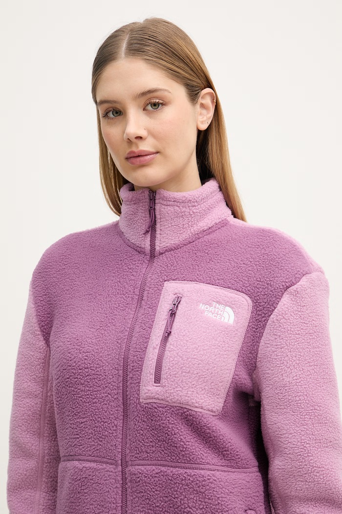 The North Face športová mikina dámska flísová Yumiori NF0A8E88PJE1 fialová