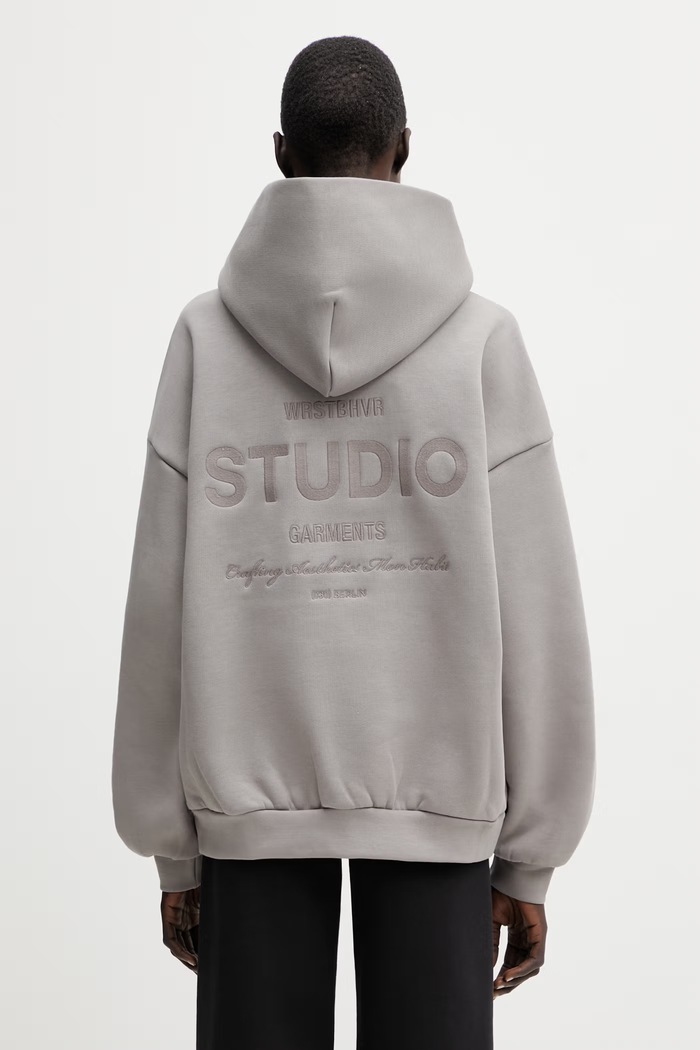 WRSTBHVR Garm V5 felpa con cappuccio da donna grigio U2026TT.3437