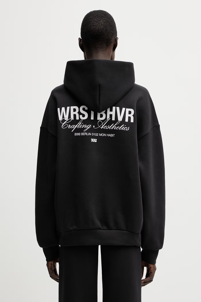 WRSTBHVR Studio V13 mikina s kapucí dámská černá U2026TT.3439