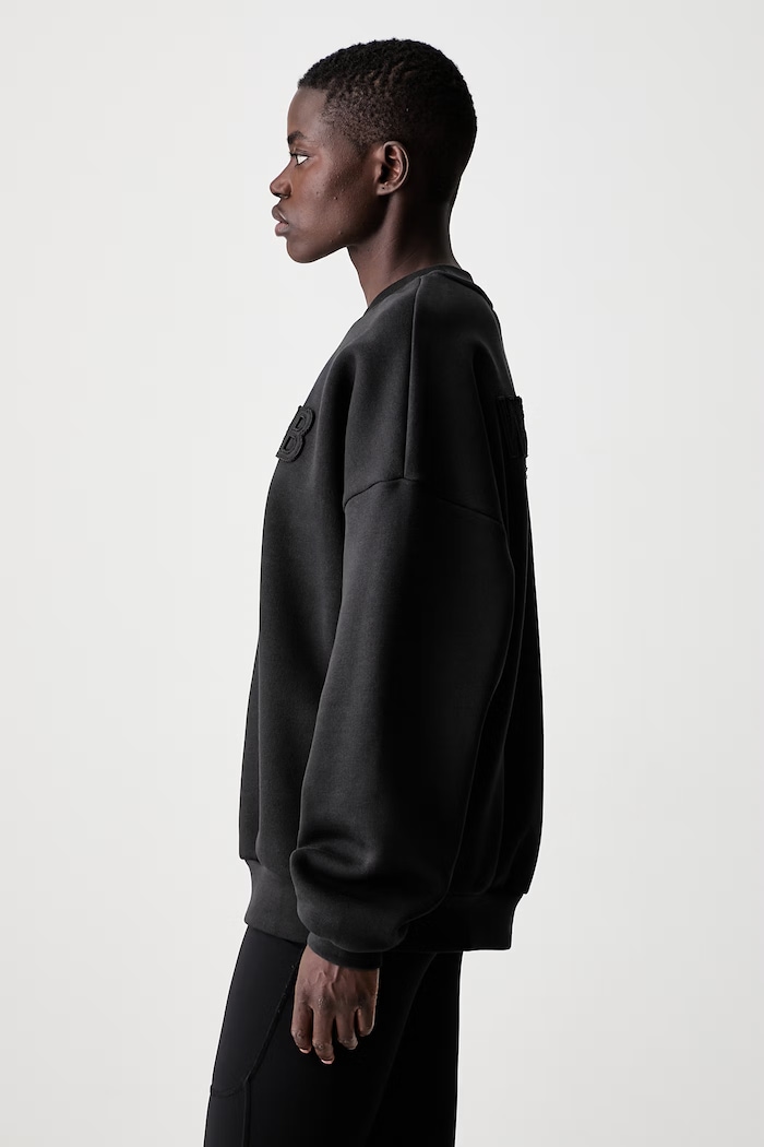 WRSTBHVR Verice bluza oversize z bawełną damska czarny U2126TT.3471