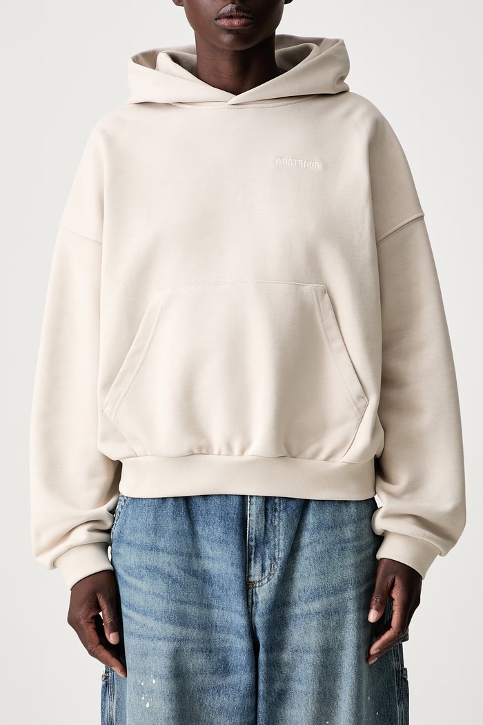 WRSTBHVR Dara V2 bluza z kapturem z bawełną damska W2026TT.3494 beżowy