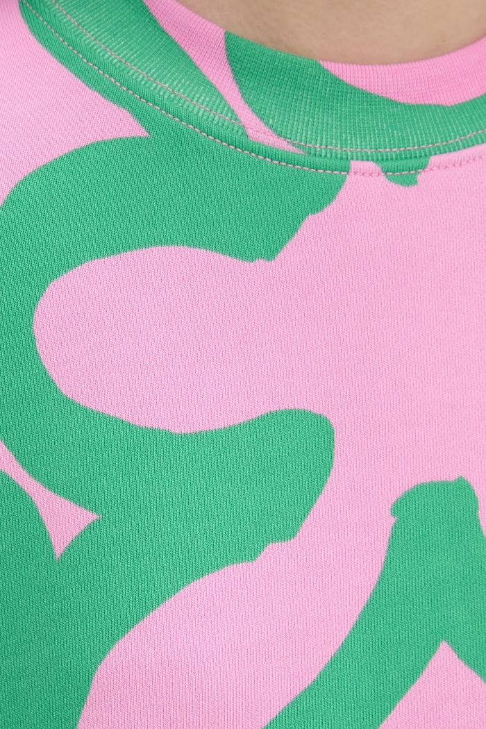 Marimekko mikina dámská bavlněná 095486 růžová