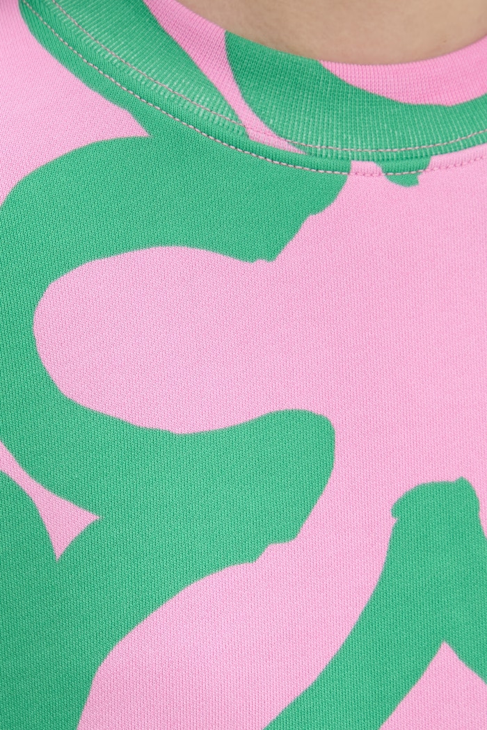 Marimekko mikina dámská bavlněná 095486 růžová