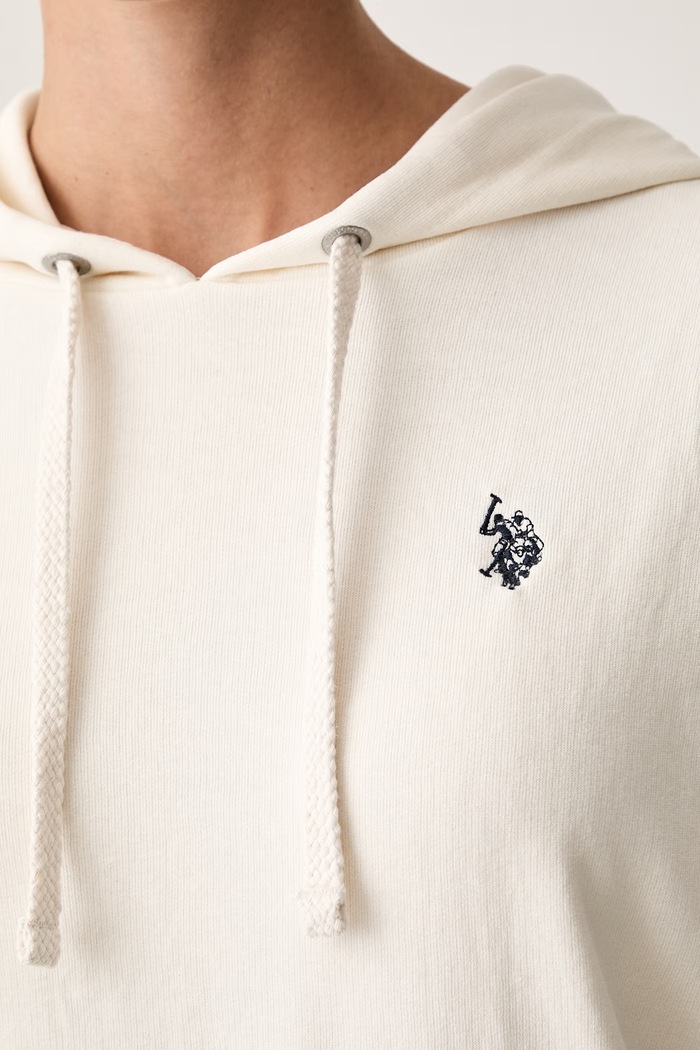 U.S. Polo Assn. bluza z kapturem damska z bawełną DHM LB WUP1674 beżowy
