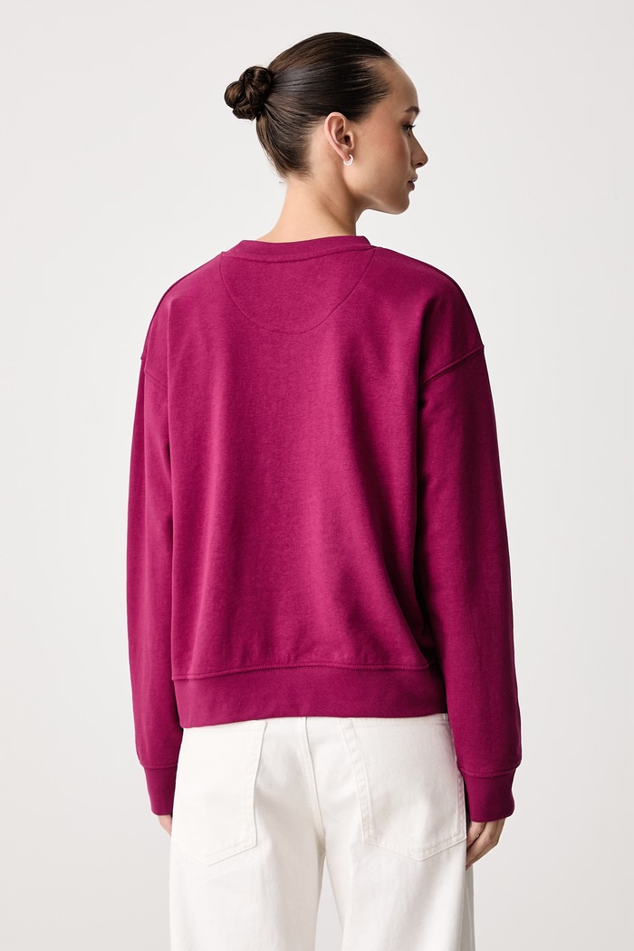 U.S. Polo Assn. Mikina dámska s bavlnou Large Tonal DHM LB WUP0788 ružová SS26