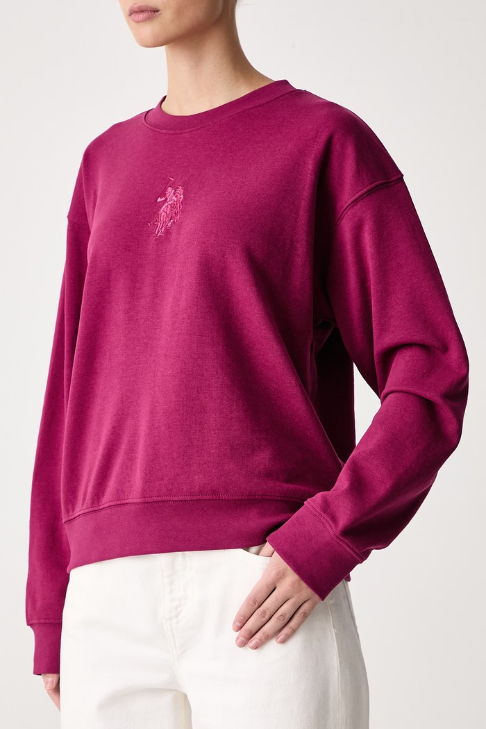 Odzież U.S. Polo Assn. Bluza damska z bawełną Large Tonal DHM LB WUP0788 różowy