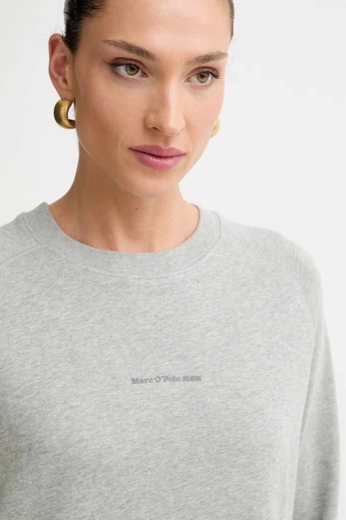 Marc O'Polo bluza damska bawełniana szary 5000009293