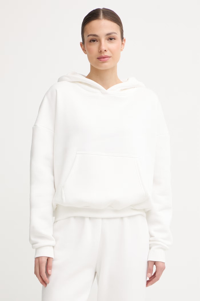 JOYINME bluza z kapturem damska Bare biały bluza.bare